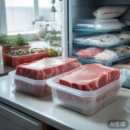 肉类密封，海鲜新鲜冷冻