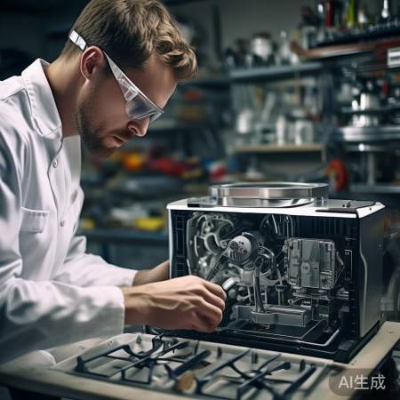 燃气灶拆解准备