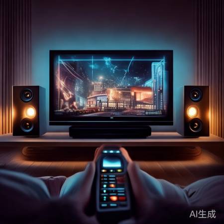 选好电视，配音响，调清晰度