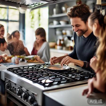 长虹燃气灶，舒适厨房伴侣