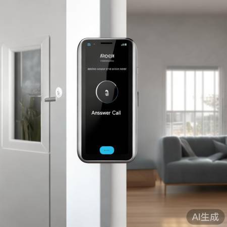 指纹锁一键接电话