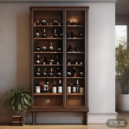 家居风格匹配壁挂红酒柜